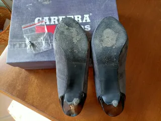 Décolleté scamosciate Carrera grigio scuro 15cm