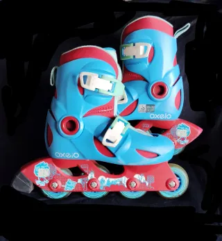 Patines Oxelo Talla 28-30 Azul/Rojo