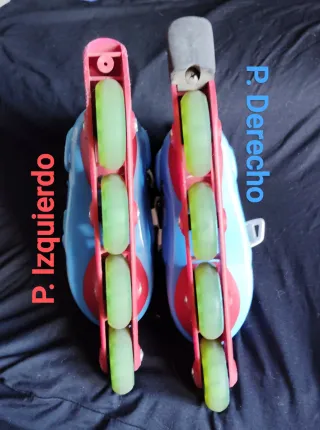 Patines Oxelo Talla 28-30 Azul/Rojo