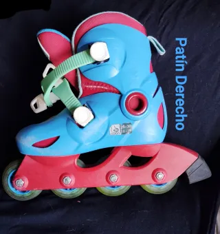 Patines Oxelo Talla 28-30 Azul/Rojo