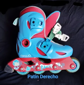 Patines Oxelo Talla 28-30 Azul/Rojo