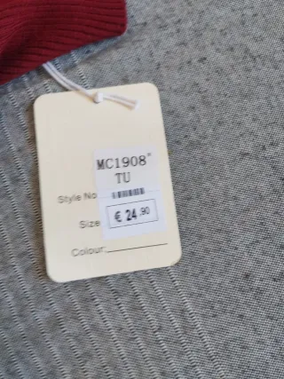 Vestido de invierno granate sin mangas