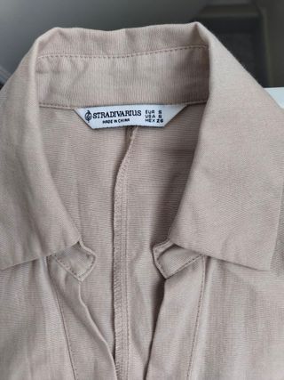 Vestido Zara gris bordado + Vestido Stradivarius b