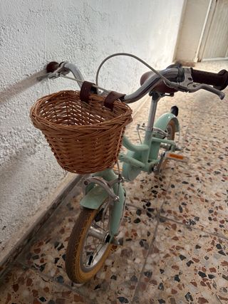 Bicicleta infantil mint con cesta