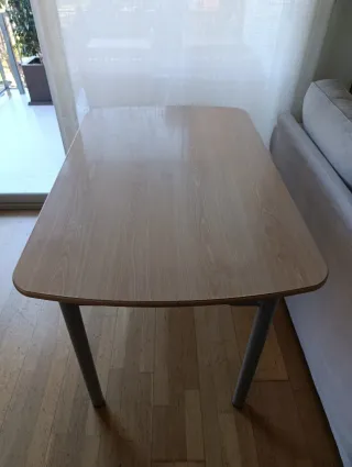Mesa de cocina madera y metal