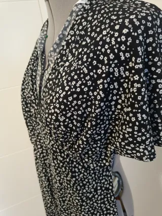 Mono Largo Mango Estampado Flores