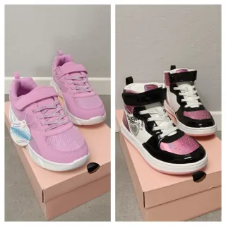 2 paia scarpe bambina, tg 33