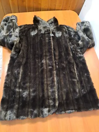 Abrigo pelo vintage talla única