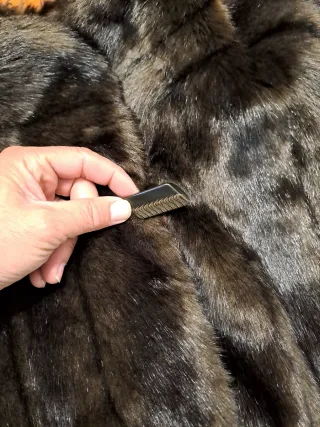 Abrigo pelo vintage talla única