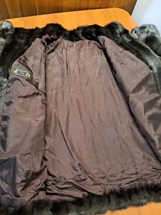 Abrigo pelo vintage talla única