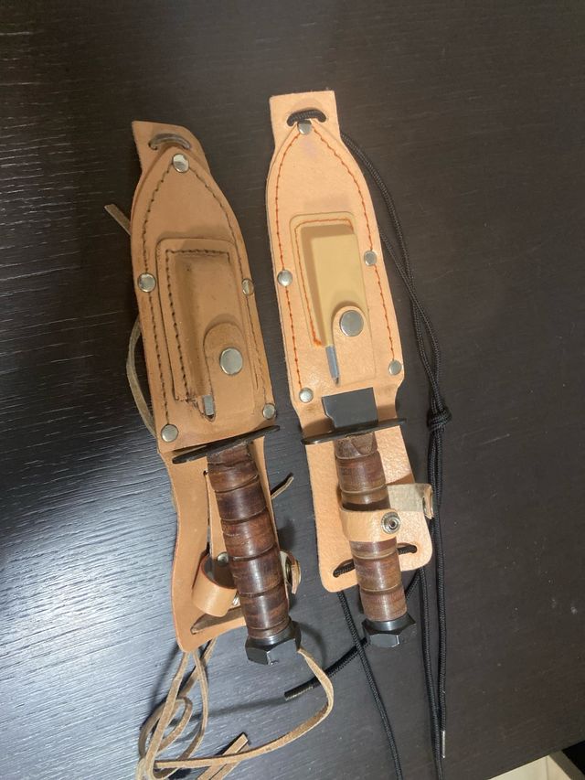 Coltellino da collezione in cuoio