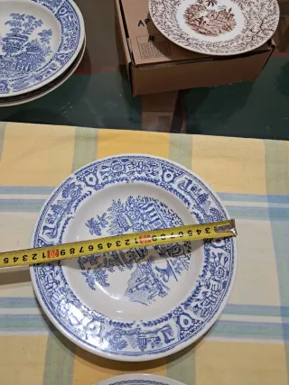 Set platos vintage(hondo y llano) "Vargas Segovia"