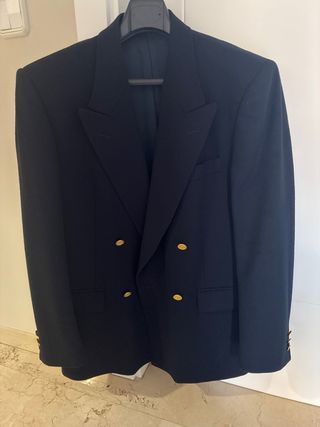 Chaqueta de traje azul marino hombre