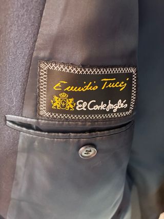 Chaqueta de traje azul marino hombre