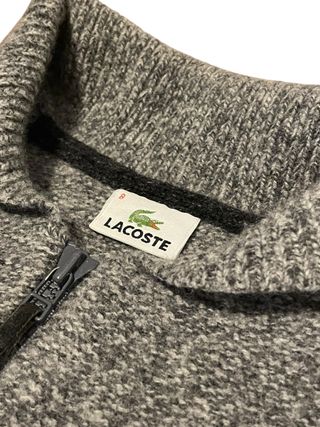 Chaqueta Lacoste Lana Vintage Talla M Gris