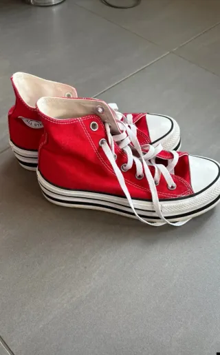 Converse Chuck Taylor Plataforma Rojas