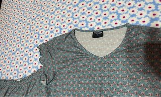 Pijama tacto seda azul y rojo