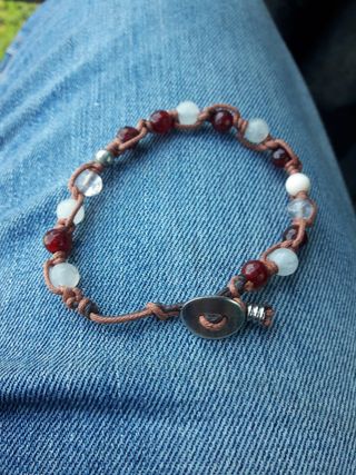 Set 4 braccialetti pietre dure unisex