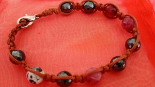 Set 4 braccialetti pietre dure unisex