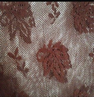 Sciarpa in pizzo marrone