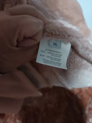 Chaquetón antelina rosa cuello pelo