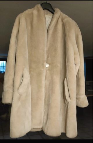 Pelliccia vintage Piu&Piu X beige Tg. M