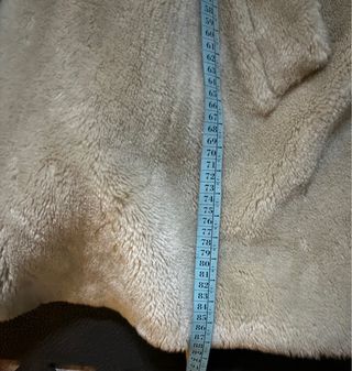 Pelliccia vintage Piu&Piu X beige Tg. M