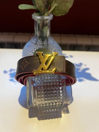 Cintura Louis Vuitton Marrone e Rosso con Scatola