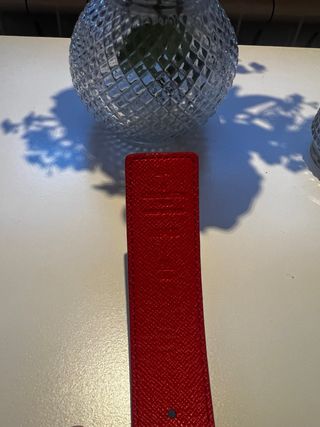 Cintura Louis Vuitton Marrone e Rosso con Scatola