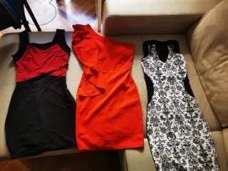 Lote 3 vestidos fiesta talla S