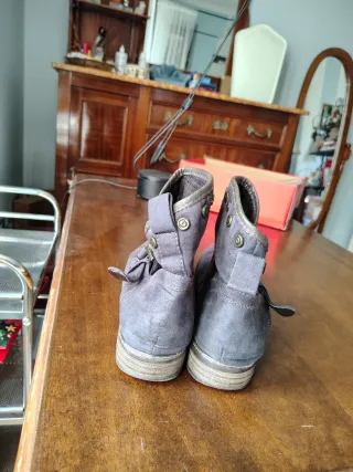 Stivali stivaletti scamosciati color verde/petroli