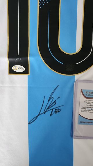 Maglia Messi 10 Argentina autografata con COA