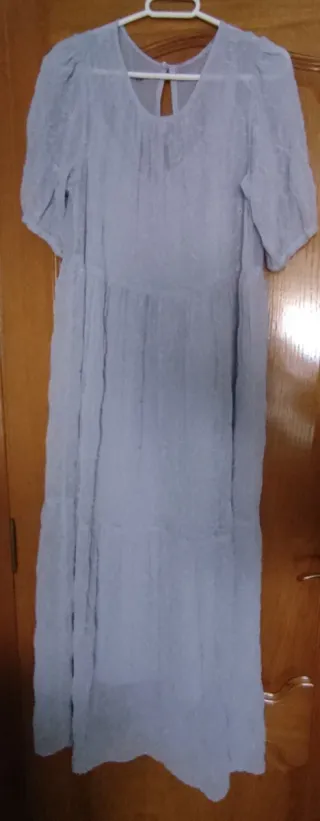 Vestido largo Zara gris