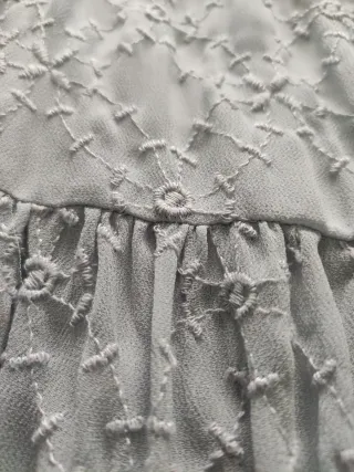 Vestido largo Zara gris