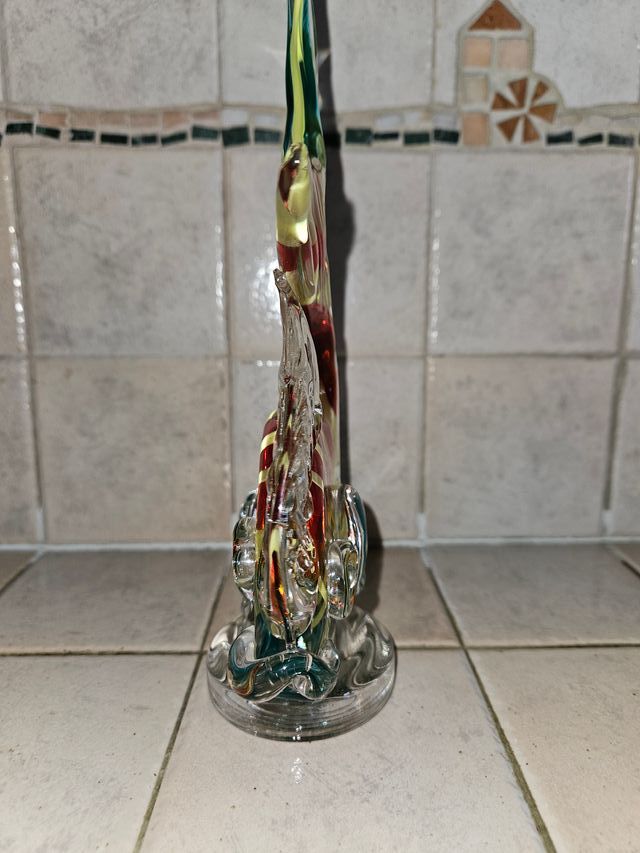 Pesce Murano Antico Vetro Colorato