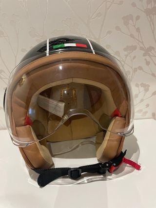 Casco Jet Xenón Retro Negro