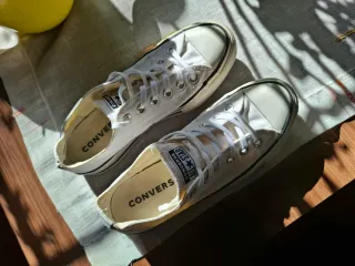 Converse plataforma blancas T38
