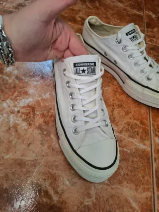 Converse plataforma blancas T38