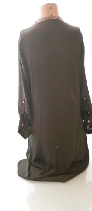Vestido verde militar talla 40