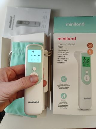 Termómetro frente y oido Miniland Thermosense Plus