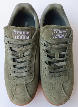 Tênis Lacoste Baseshot Verde Camurça