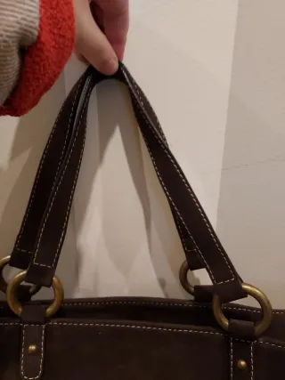 Bolso Piel Vacuno Purificación García Marrón