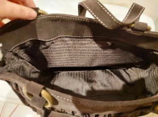Bolso Piel Vacuno Purificación García Marrón