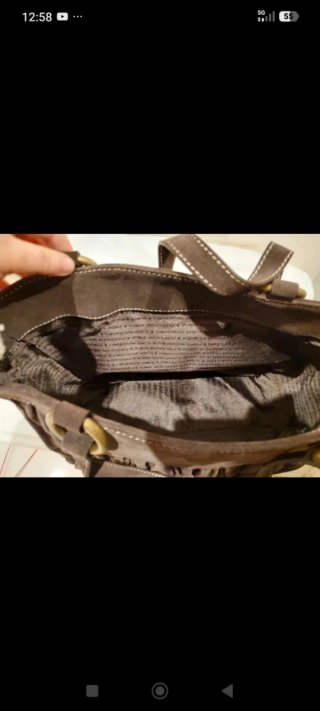 Bolso Piel Vacuno Purificación García Marrón