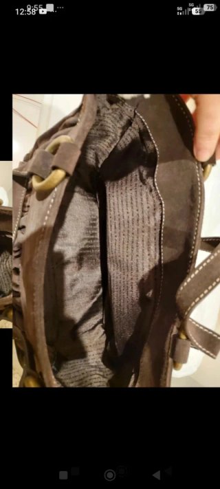 Bolso Piel Vacuno Purificación García Marrón