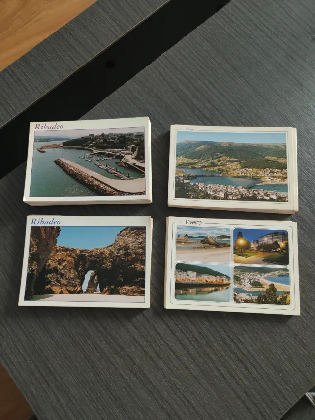 Lote Postales Ribadeo y Viveiro Años 80/90