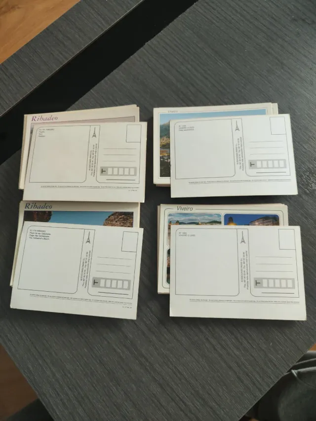 Lote Postales Ribadeo y Viveiro Años 80/90