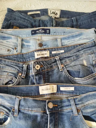 Lote de 8 pantalones vaqueros distintas marcas, 48