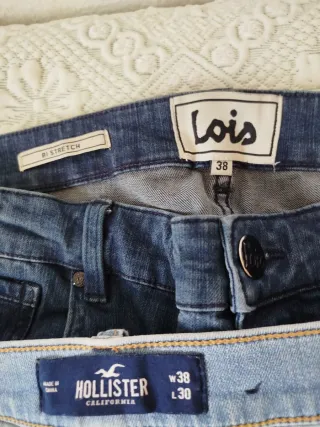 Lote de 8 pantalones vaqueros distintas marcas, 48