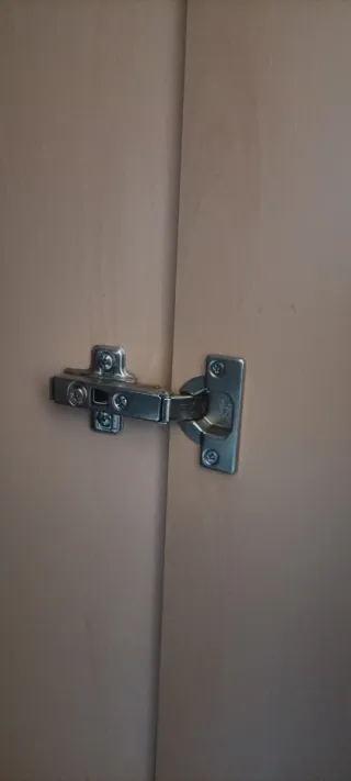 Armario juvenil madera y tela